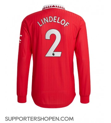 Manchester United Victor Lindelof #2 Hemma Matchtröja 2022-23 Långärmad